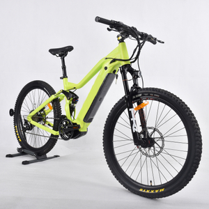 Freno de disco E-bike Bafang Mid Drive Motor Mountain Electric Bike Diseño de suspensión total MTB